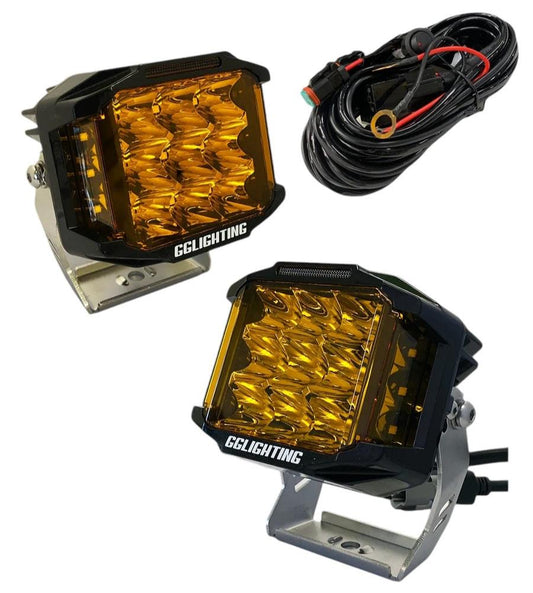 CB60 XL Amber Pod Bundle With Wiring Harness