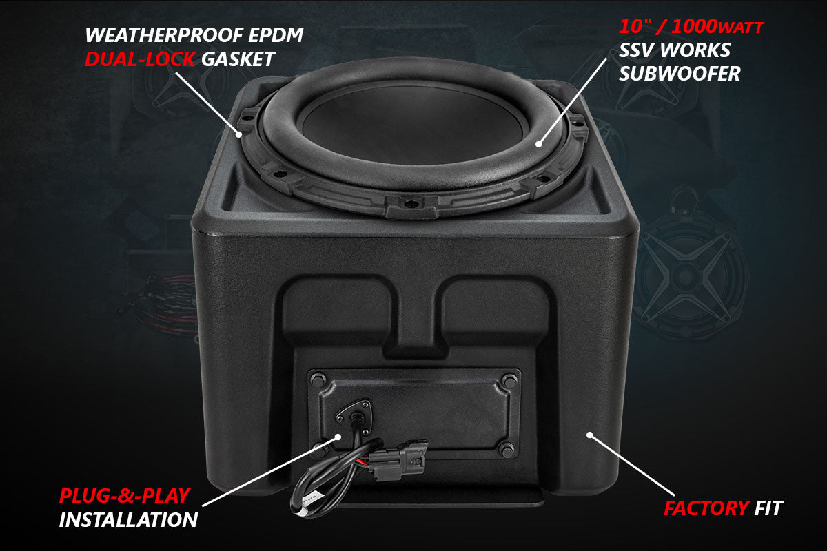 2018-2024 Polaris Ranger XP1000 V-Spec 3-Speaker Audio System for Ride Command