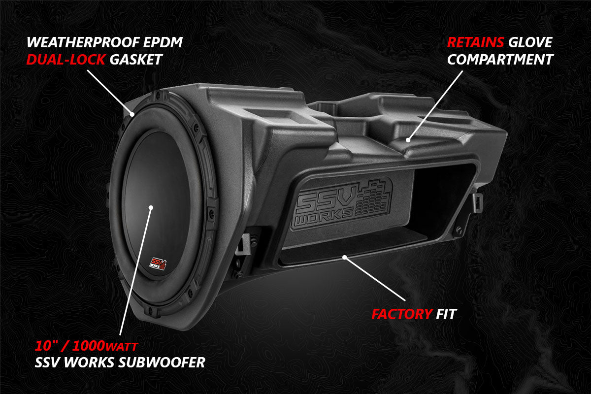 2014-2023 Polaris RZR A-Spec SSV 3-Speaker Plug-&-Play System for Ride Command