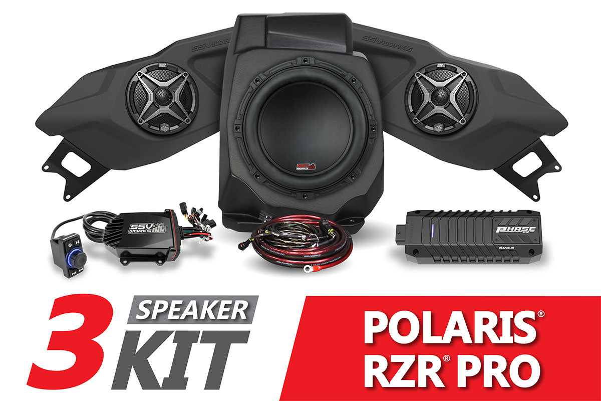 2020-2024 Polaris RZR Pro A-Spec SSV 3-Speaker Plug-&-Play System