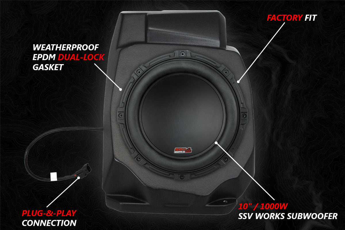 2020-2024 Polaris RZR Pro Phase X SSV 5-Speaker Plug-&-Play System