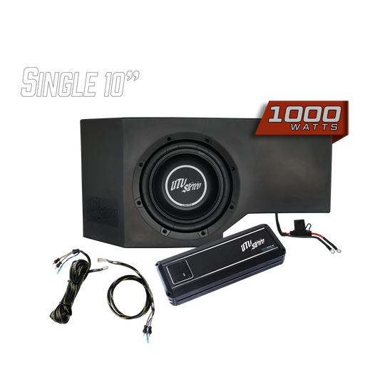 Can-Am® Defender 1000W Single Passenger Side 10" Subwoofer Kit | UTVS-DEF-SUB-1000-PASS