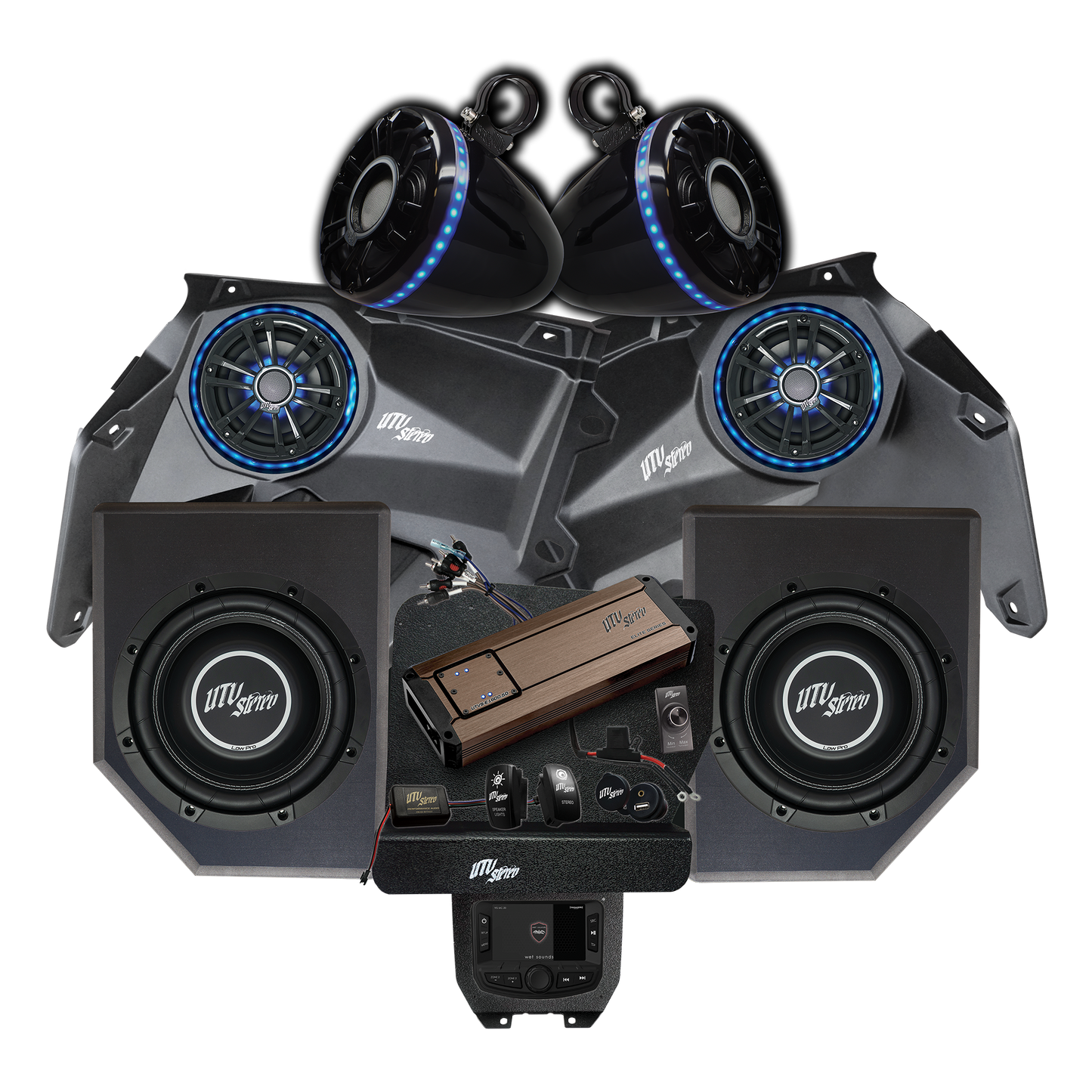 Can-Am® X3 Elite Series Stage 6 Stereo Kit | UTVS-X3-S6-E