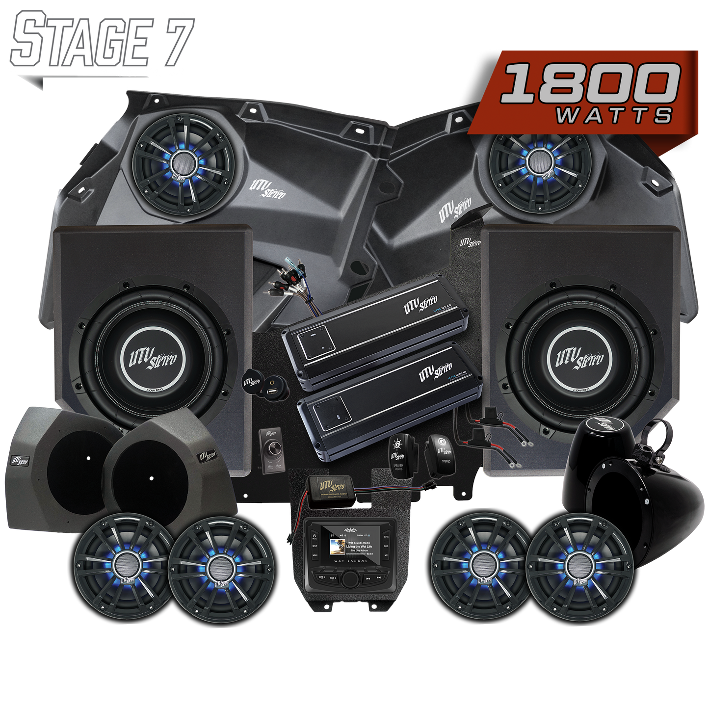 Can-Am® X3 Signature Series Stage 7 Stereo Kit | UTVS-X3-S7-S