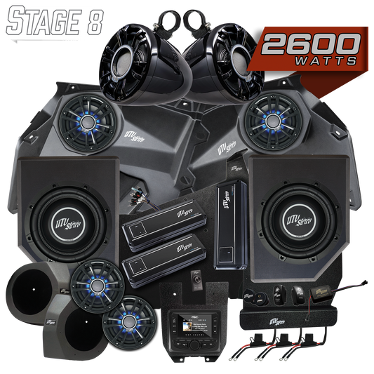 Can-Am® X3 Signature Series Stage 8 Stereo Kit | UTVS-X3-S8-S