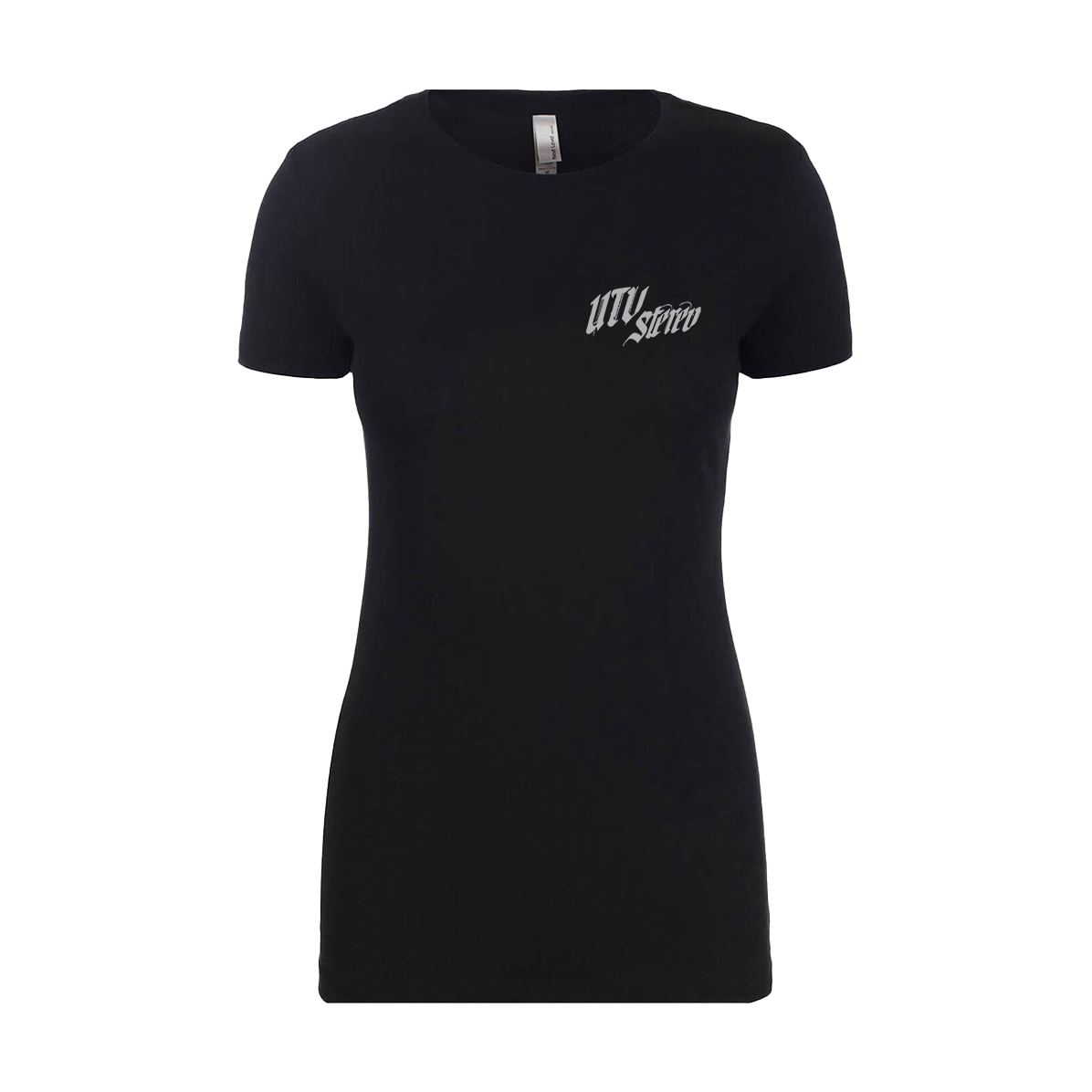 UTV Stereo Women's Signature T-Shirt with Silver Logo | UTVS-A-SHIRT-W-BLK