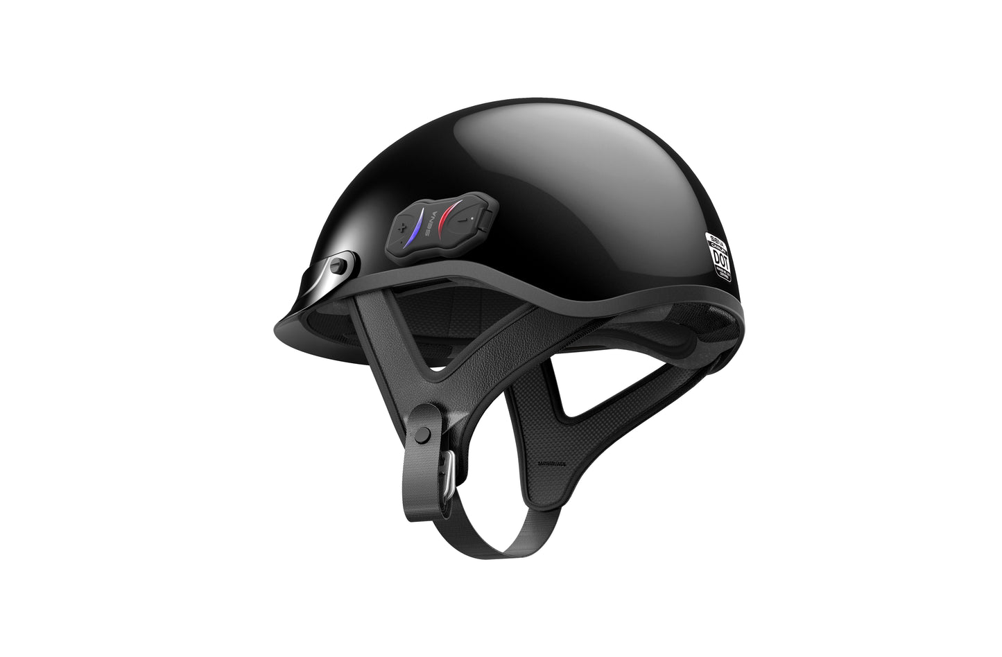 Cavalry Bluetooth Half Helmet Black Md