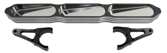 3 Panel Mirror Black 1.5"