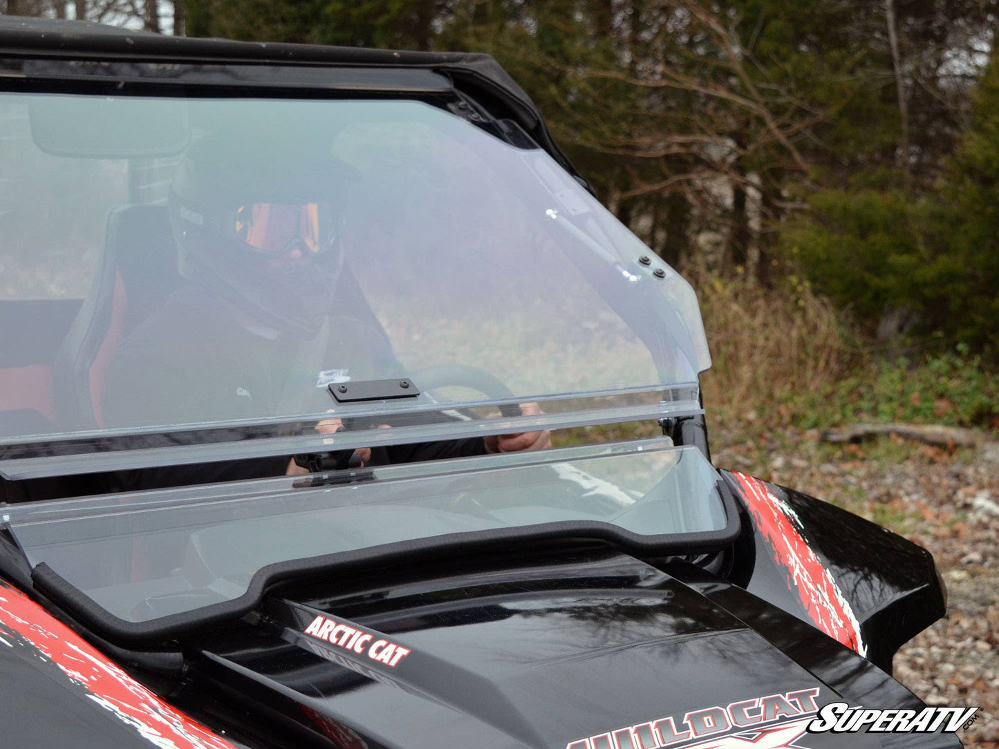 Arctic Cat Wildcat Scratch Resistant Flip Windshield