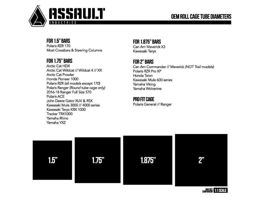 Assault Industries B2C Convex Side Mirrors