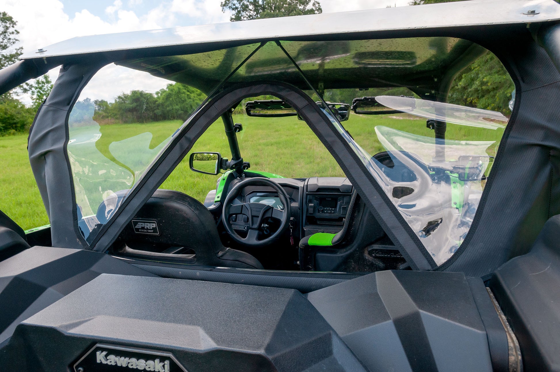 Rear Dust Panel W/ Window Kaw Krx