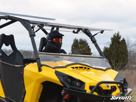 Can-Am Commander Scratch Resistant Flip Windshield