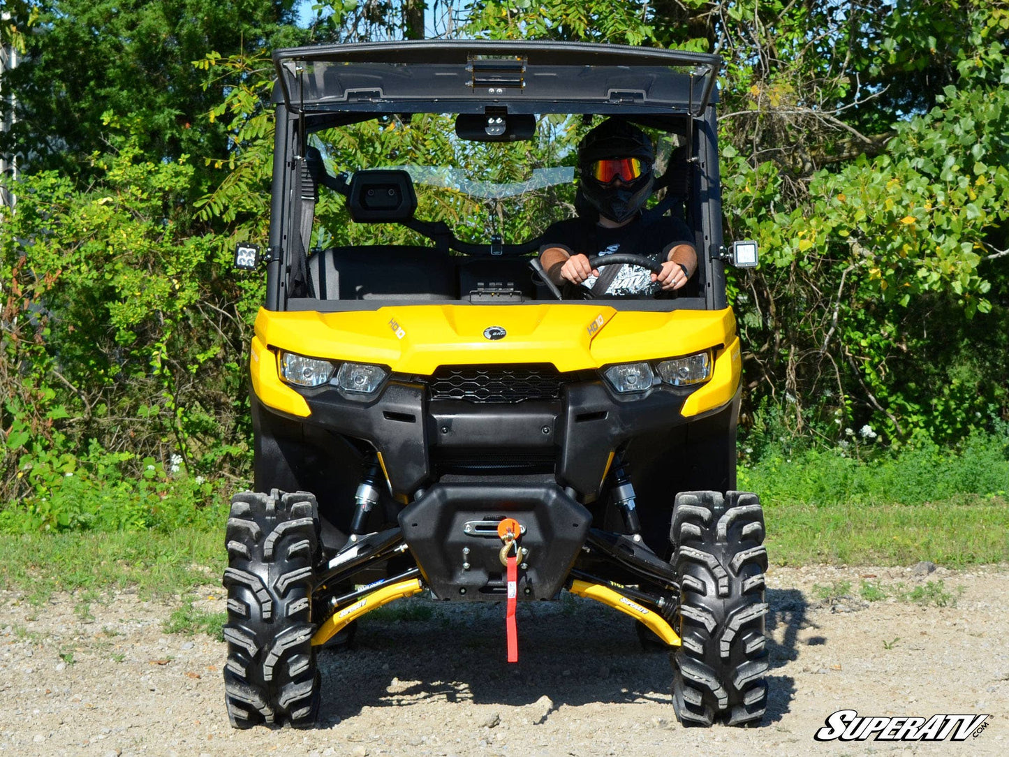 Can-Am Defender Scratch Resistant Flip Windshield