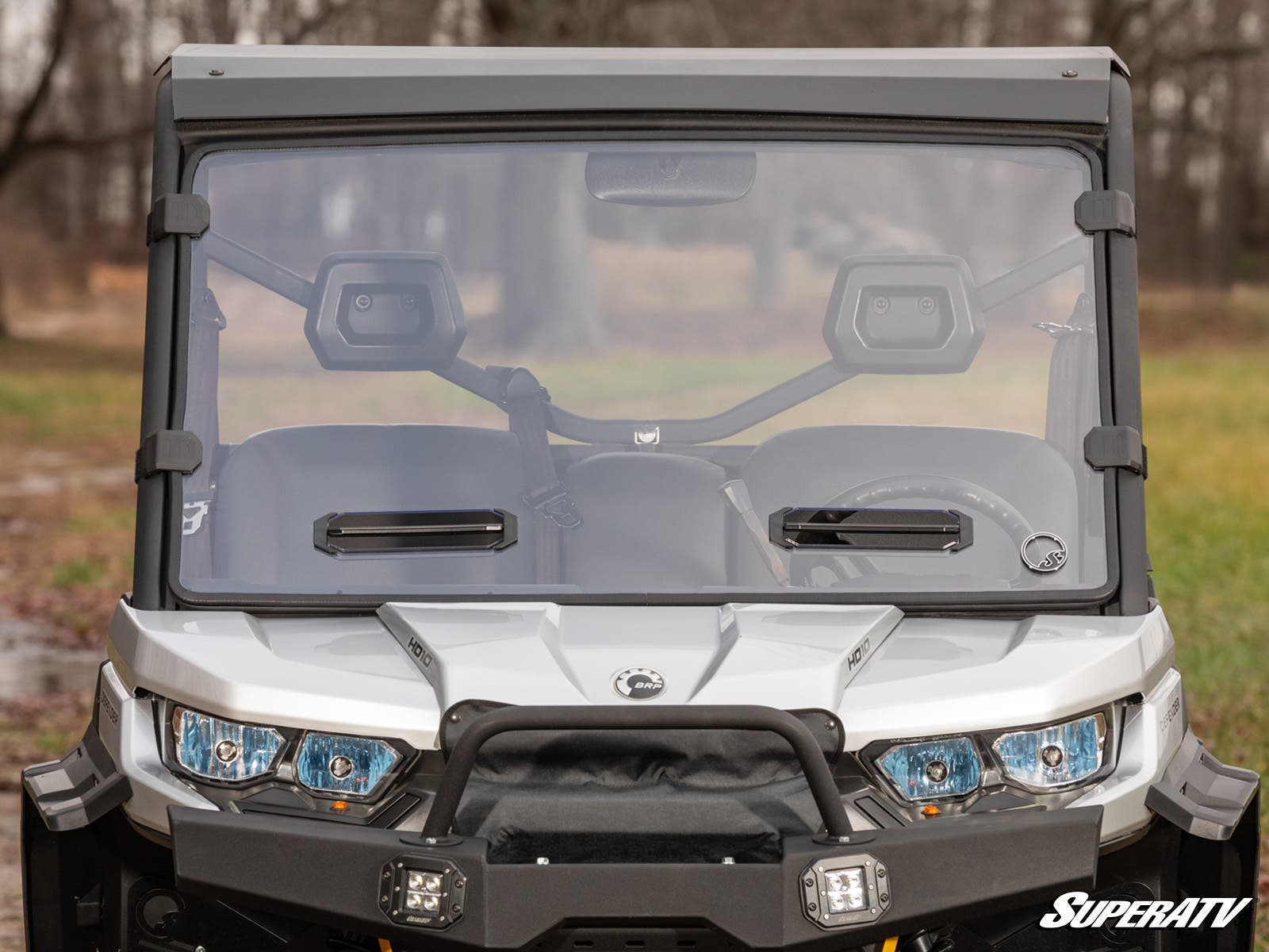 Can-Am Defender Scratch Resistant Vented Full Windshield