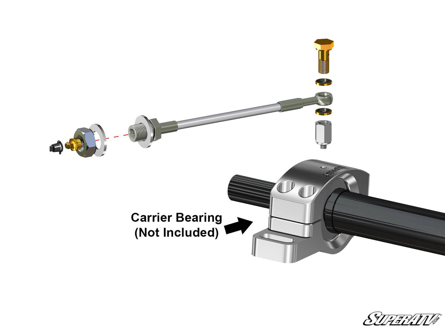 Remote Grease Line for SuperATV Carrier Bearings