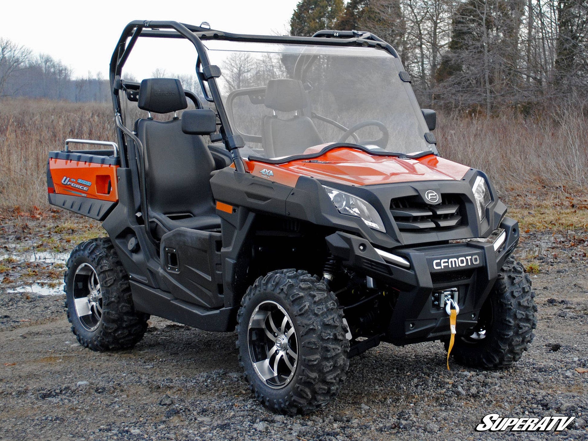 CFMOTO UForce 800 Full Windshield—Scratch-Resistant