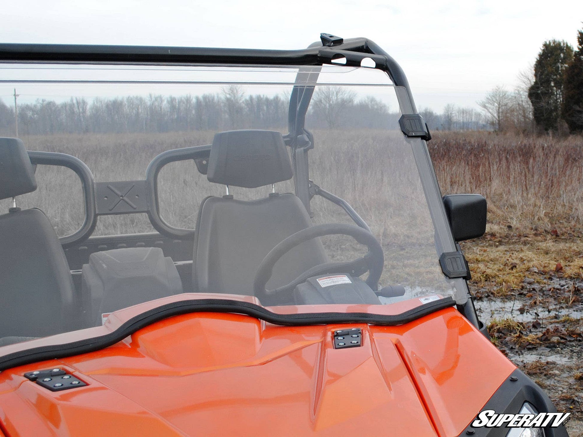 CFMOTO UForce 800 Full Windshield—Scratch-Resistant