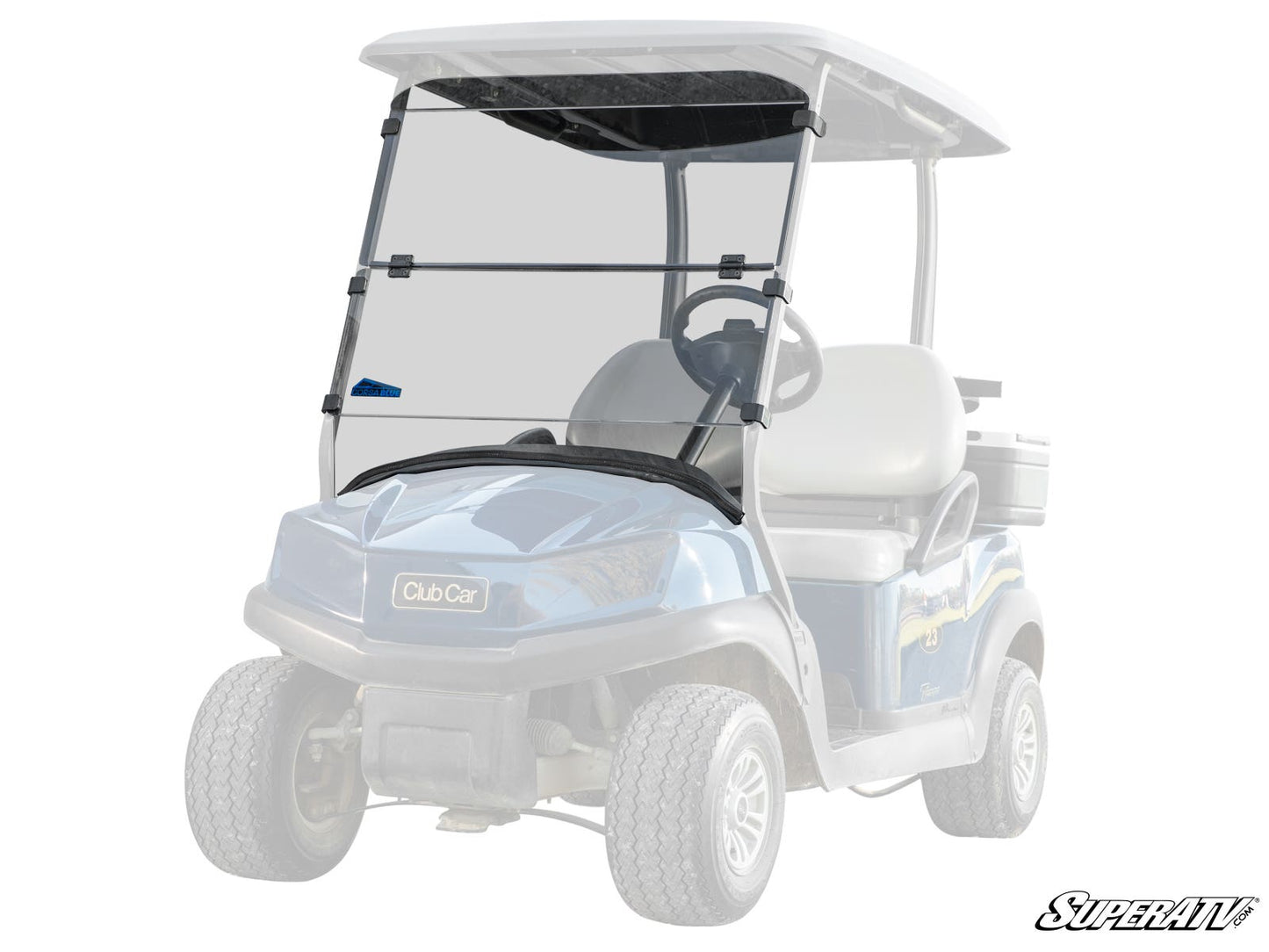 Corsa Blue Club Car Tempo Flip Down Windshield