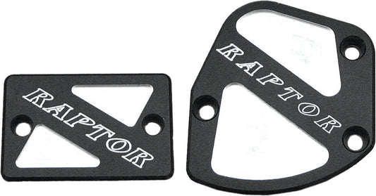 Throttle & Brake Cover Set Black Logo Raptor