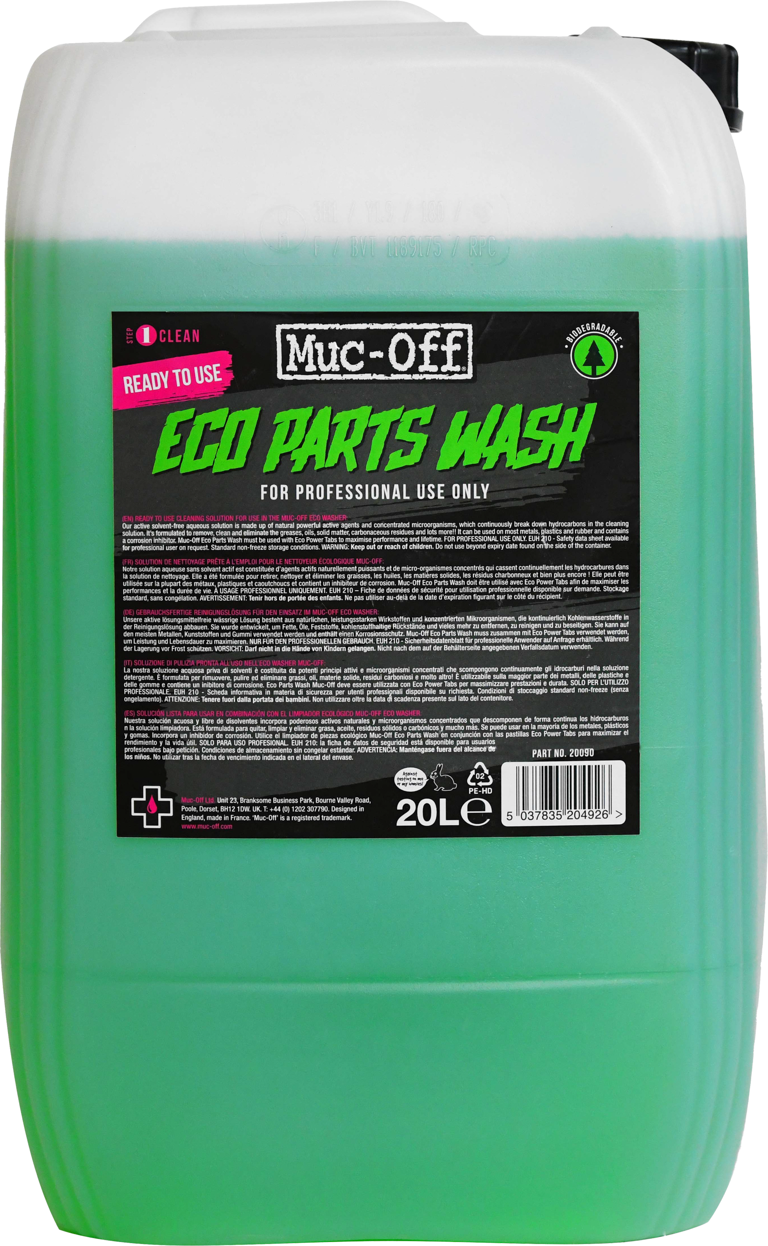 Eco Parts Washer Refill Fluid 20 Liter