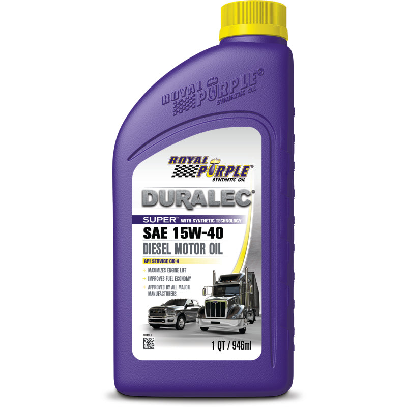 Royal Purple Duralec Super Diesel 15W-40 CK-4 Motor Oil - 1 Quart