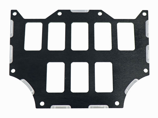 Switch Panel Center 8 Position Black Hon