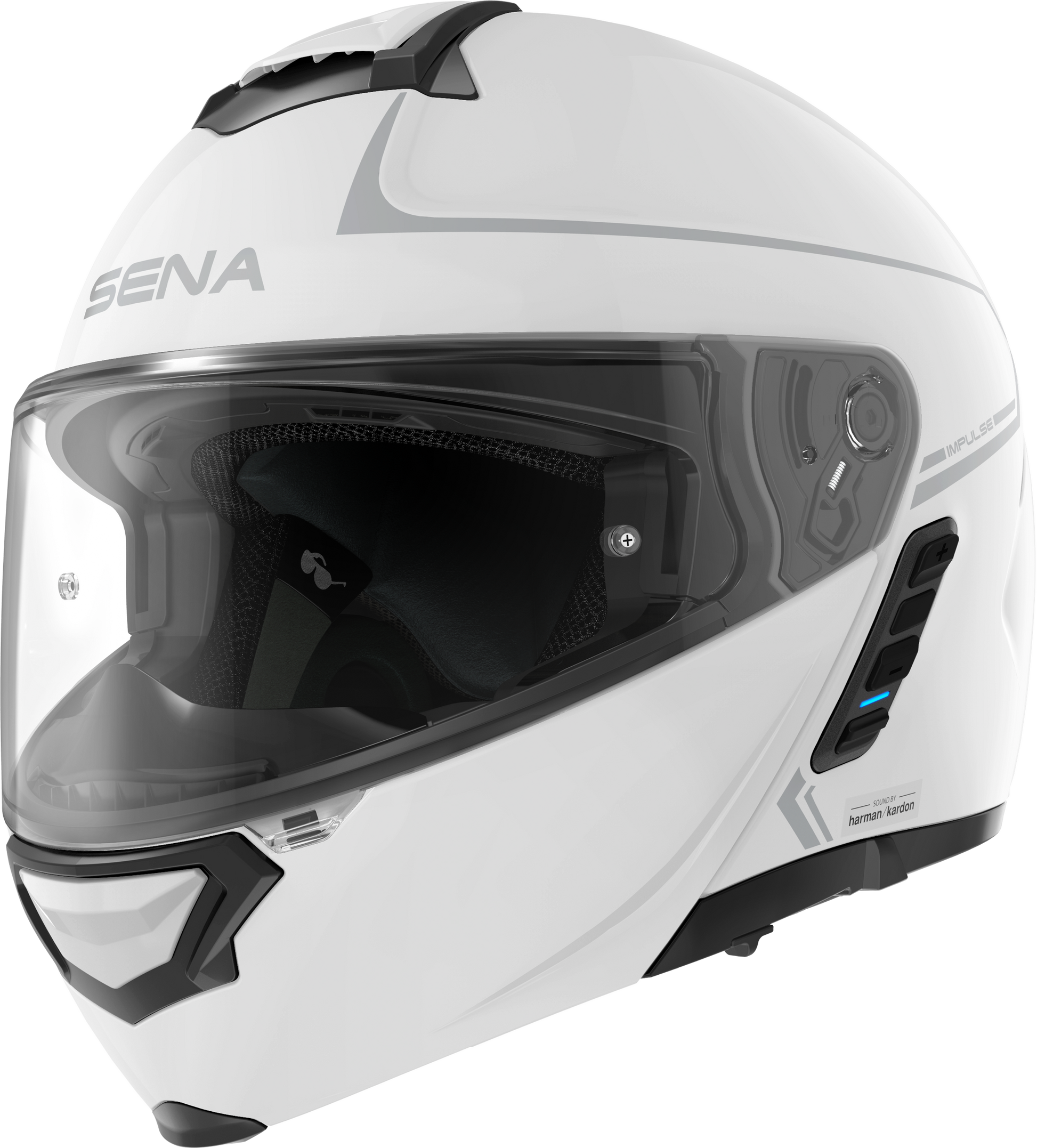 Impulse Flip Up Helmet Gloss White Md