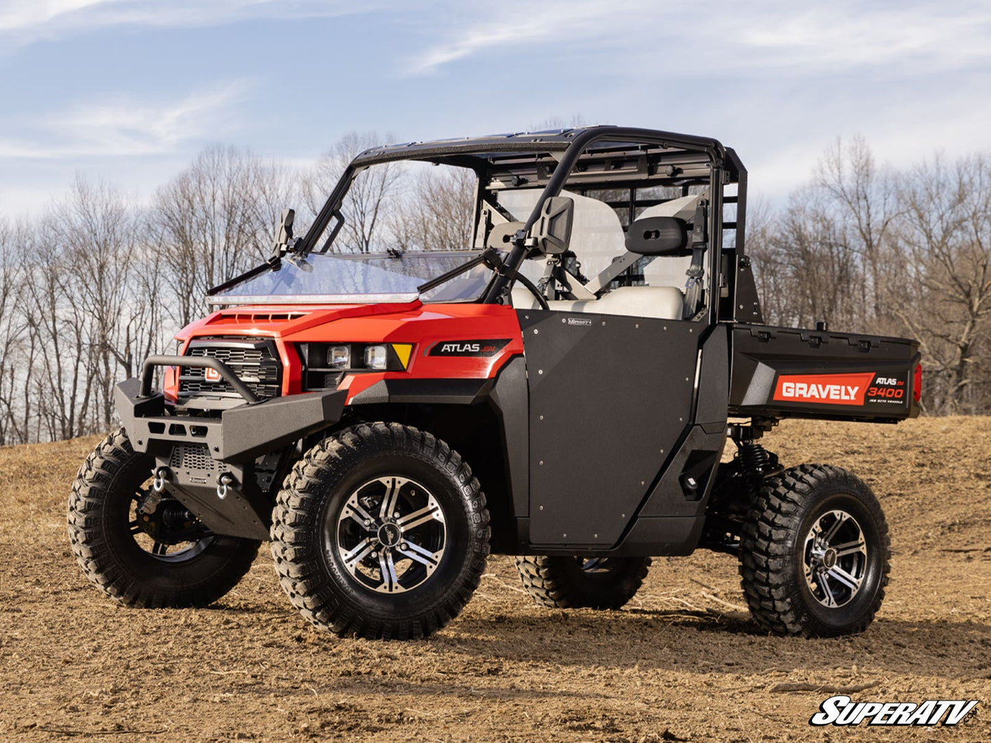 Gravely Atlas JSV Scratch-Resistant Flip Down Windshield