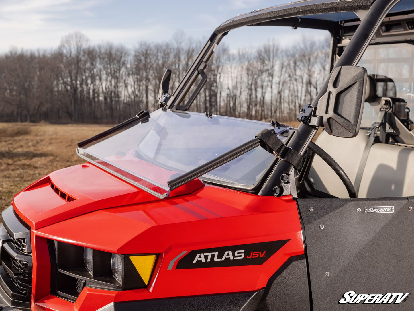 Gravely Atlas JSV Scratch-Resistant Flip Down Windshield