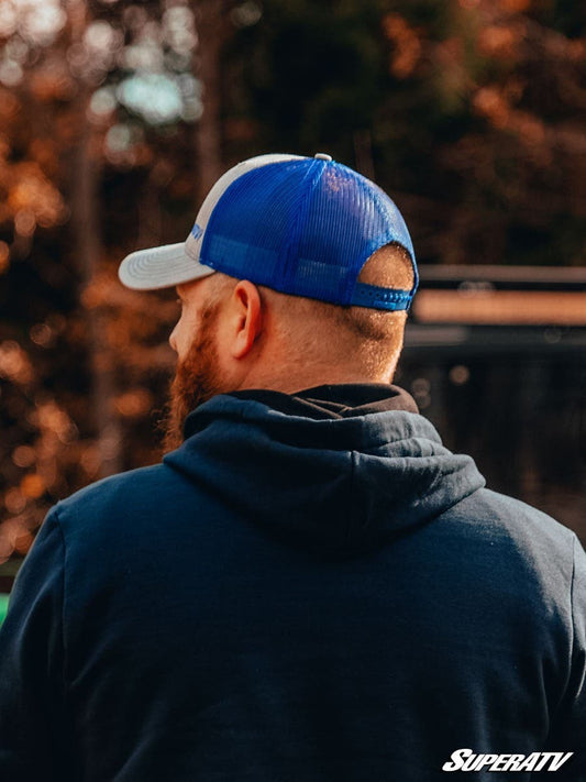 Gray and Blue SuperATV Trucker Hat