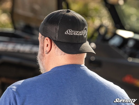 Black and White SuperATV Trucker Hat