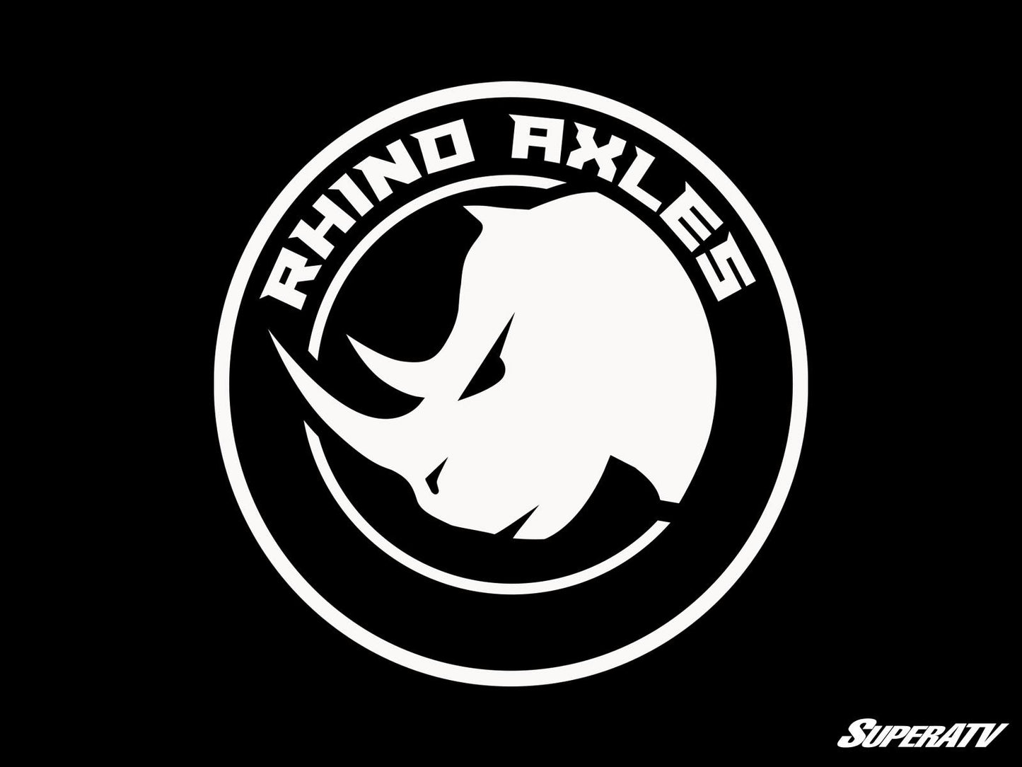 Black and White Rhino Axles Trucker Hat