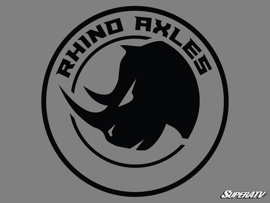 Gray and Black Rhino Axles Trucker Hat