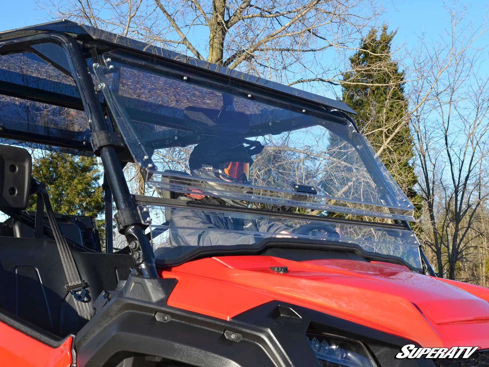 Honda Pioneer 1000 Scratch-Resistant Flip Windshield