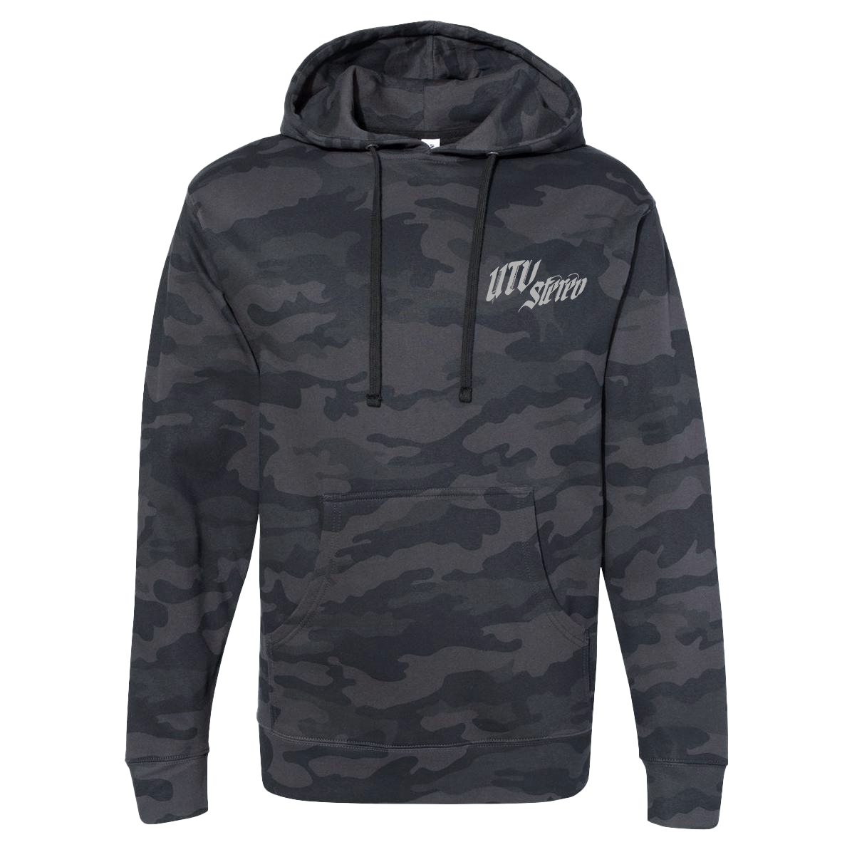 UTV Stereo Unisex Black Camo Hoodie | UTVS-A-HOODIE-U-CAMO