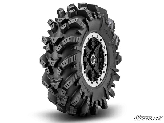Intimidator Tires 34x10.5x14 on 15" Healy Lock Series Wheels 4/137 Pattern