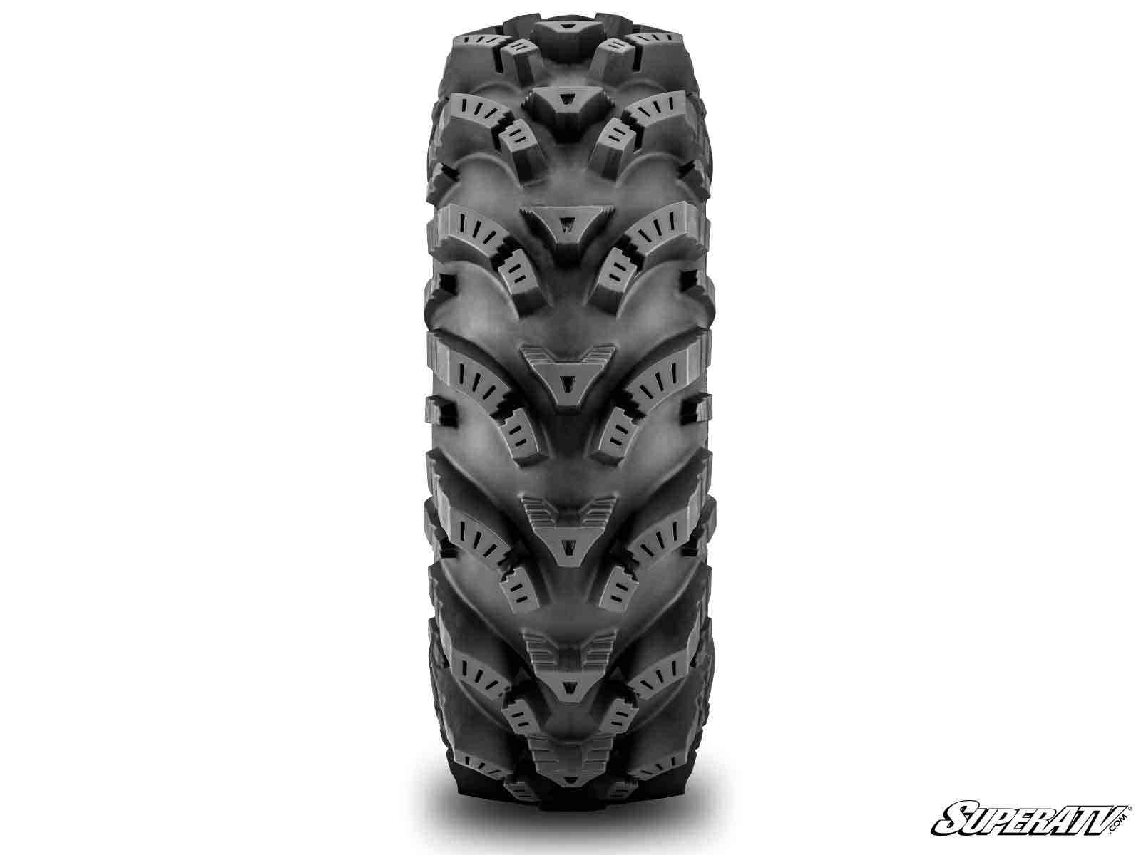  Intimidator Tires 34x10x15 on 15" Satin Black Hellfire Wheels 4/136 Pattern