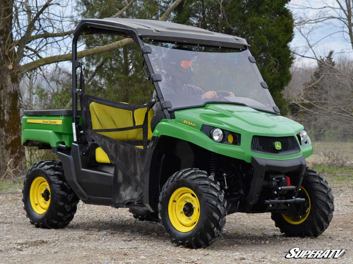 John Deere Gator XUV Scratch-Resistant Full Windshield