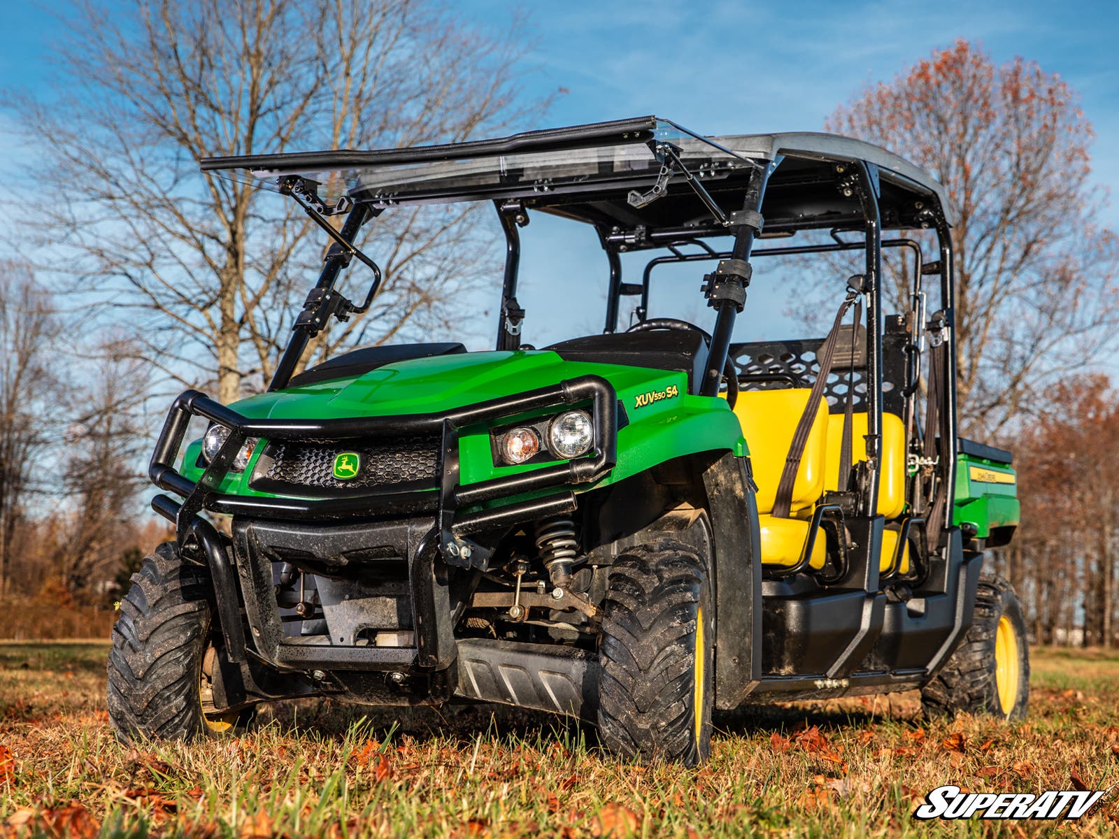 John Deere Gator XUV550 Scratch-Resistant Flip Windshield