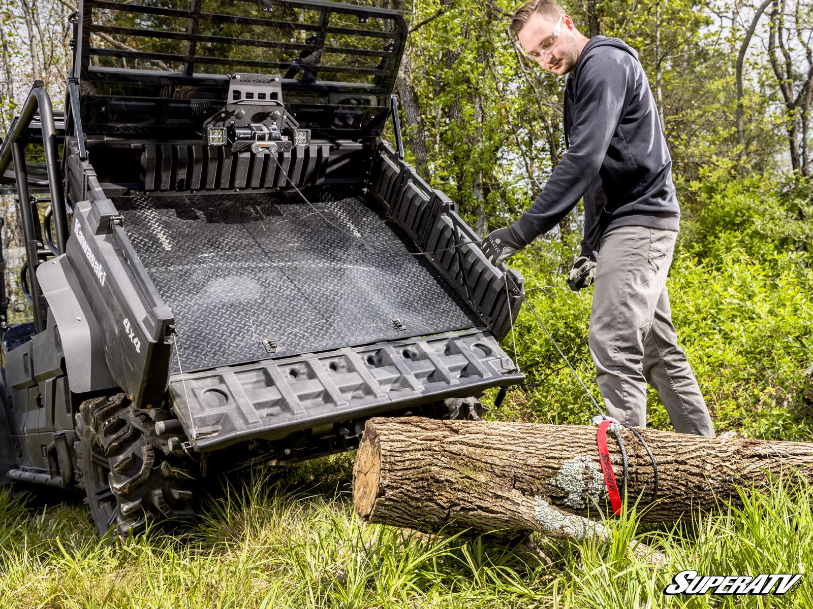 Kawasaki Mule Pro Bed Winch