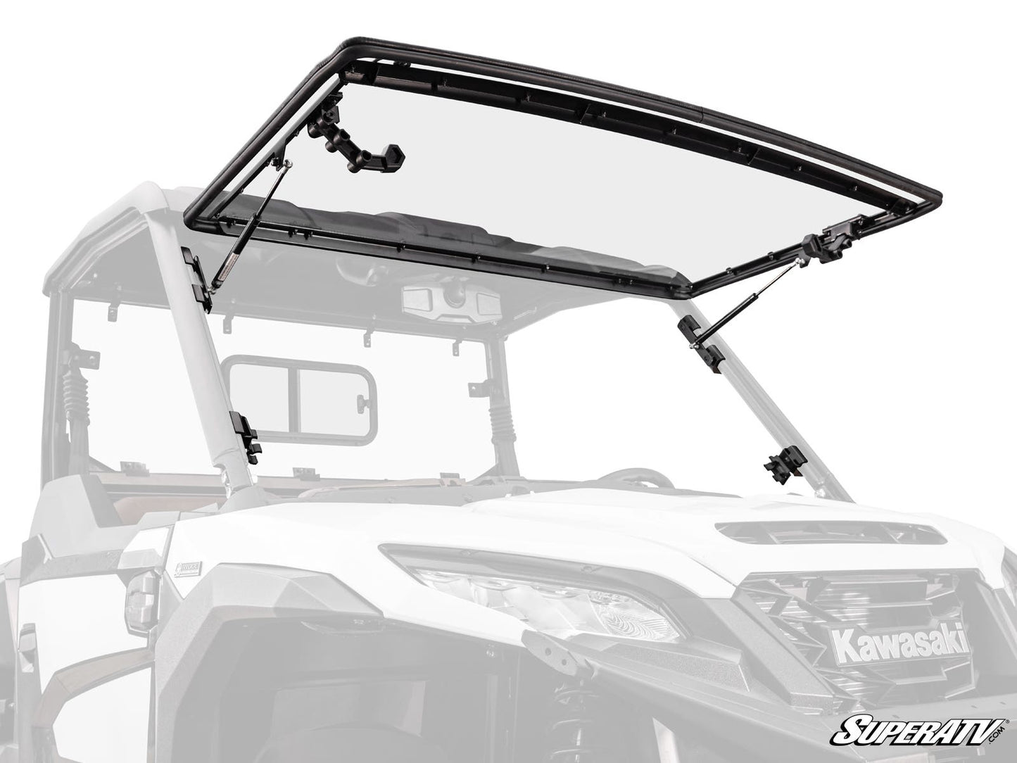 Kawasaki Ridge Scratch-Resistant Flip Windshield