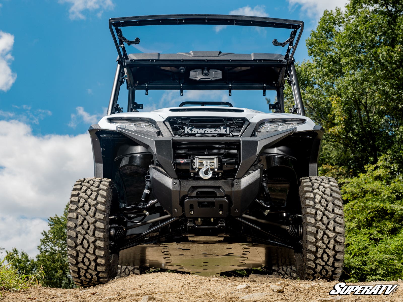 Kawasaki Ridge Scratch-Resistant Flip Windshield