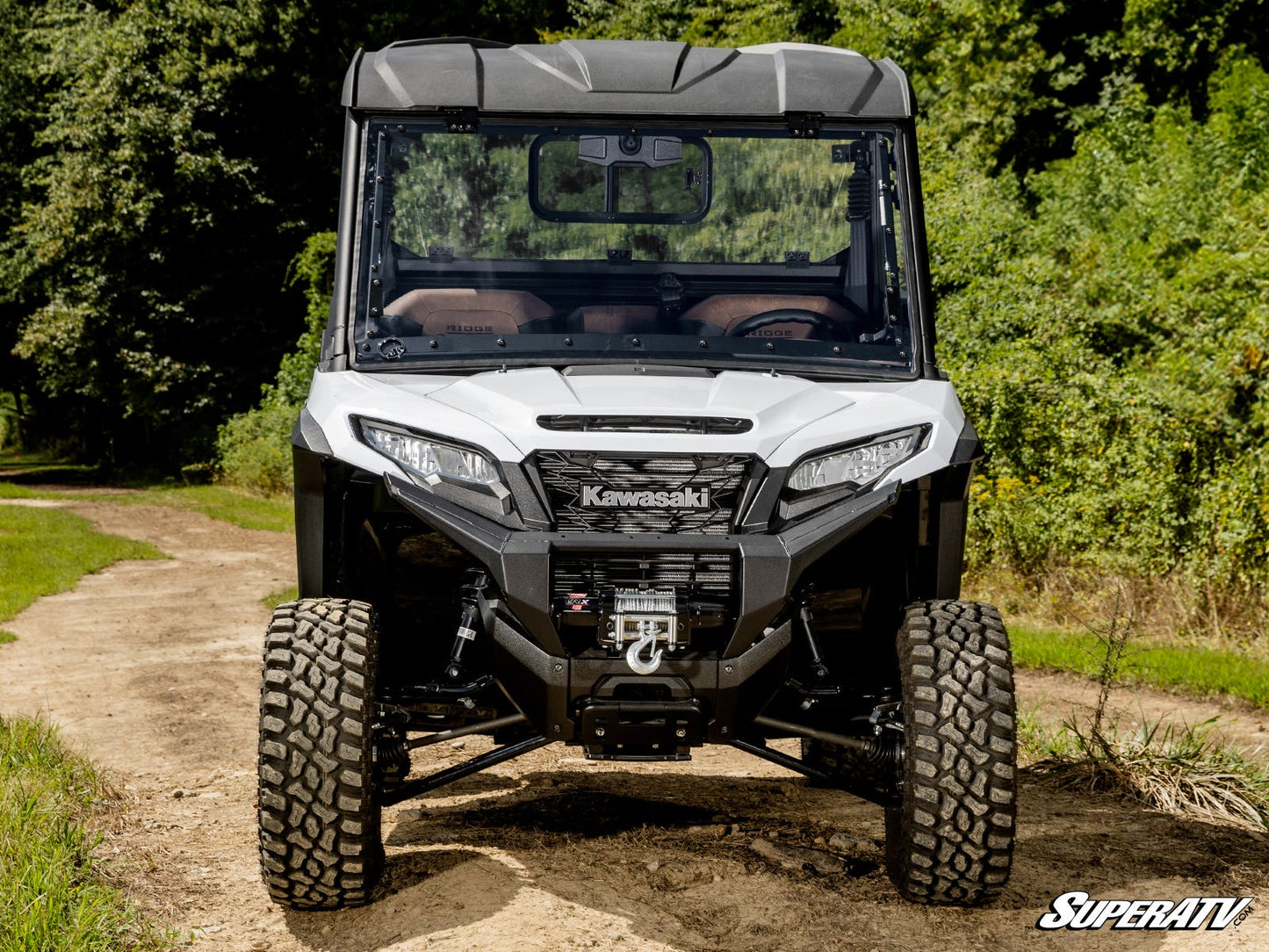 Kawasaki Ridge Scratch-Resistant Flip Windshield