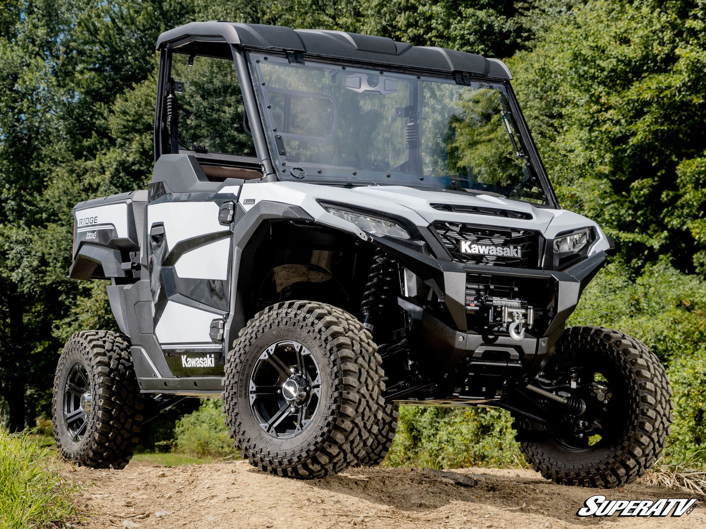 Kawasaki Ridge Scratch-Resistant Flip Windshield