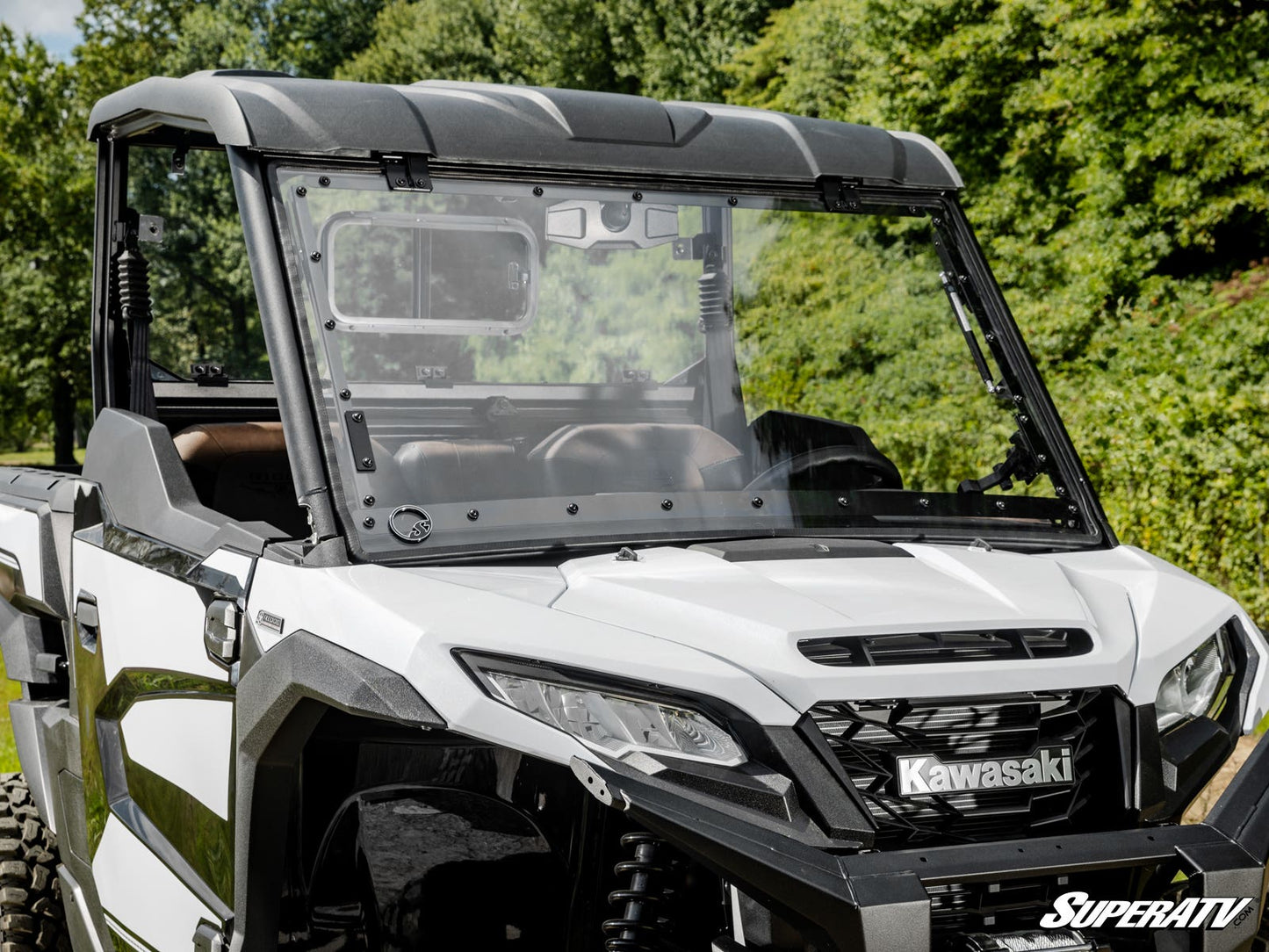 Kawasaki Ridge Scratch-Resistant Flip Windshield