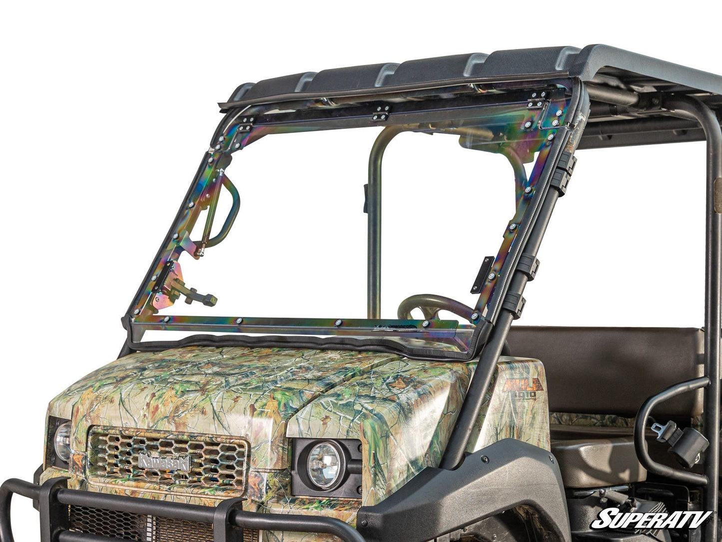 Kawasaki MULE 4000/4010 Scratch-Resistant Flip Windshield