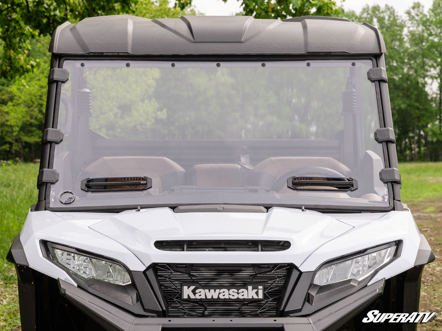 Kawasaki Ridge Scratch-Resistant Vented Full Windshield