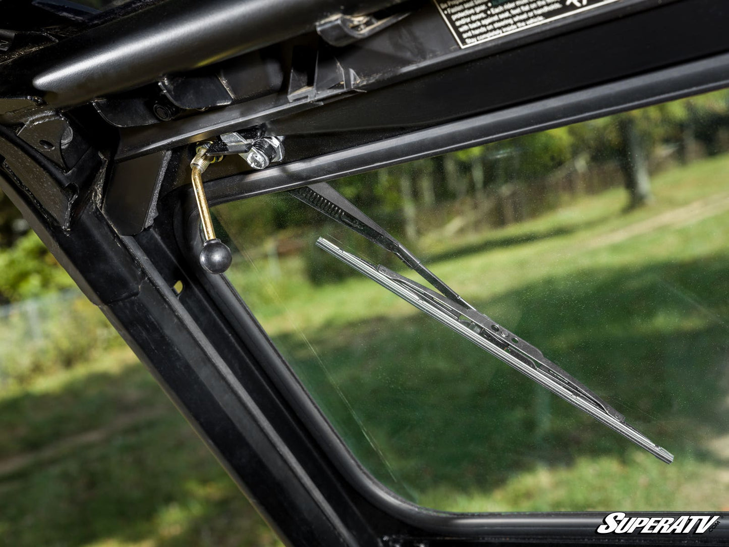 Polaris General 1000 Flip-Down Glass Windshield