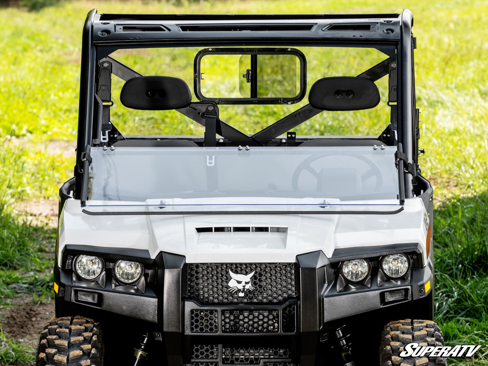 Bobcat UV34 Scratch-Resistant Flip Down Windshield