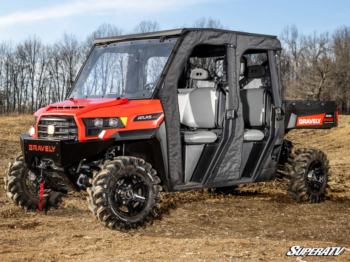 Gravely Atlas JSV Scratch-Resistant Flip Windshield